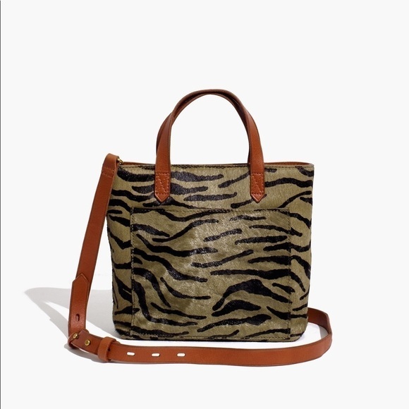 Madewell Small Transport Tiger Print Crossbody - Picture 2 of 16